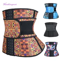 

Womens Latex Waist Trainer with Strap Long Torso Waist Cincher Corset