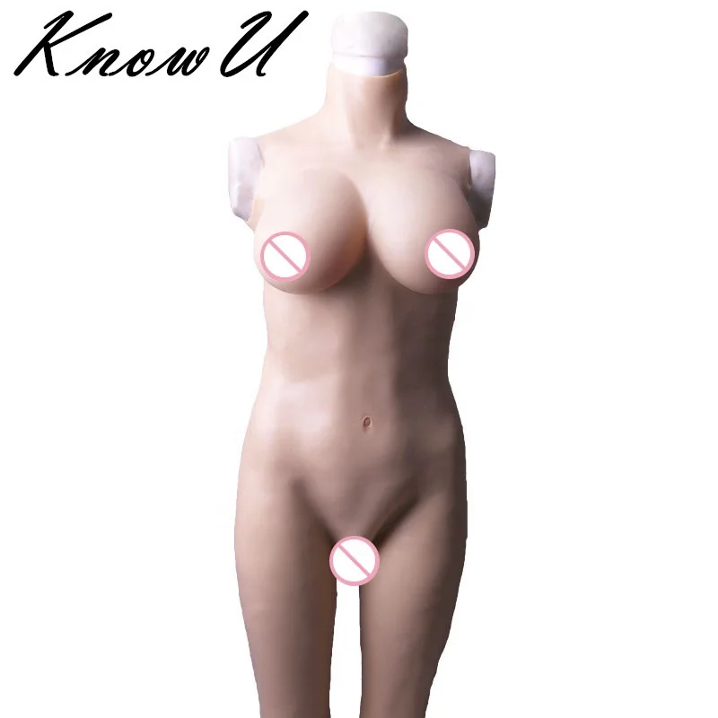 

Crossdresser Realistic Silicone One-Piece Tight Fullbody Suit Breast Form