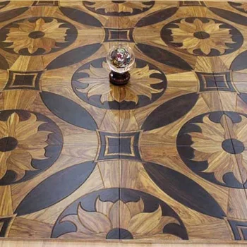 Noble Flower Pattern Walnut Wood Parquet Flooring For Sale Buy