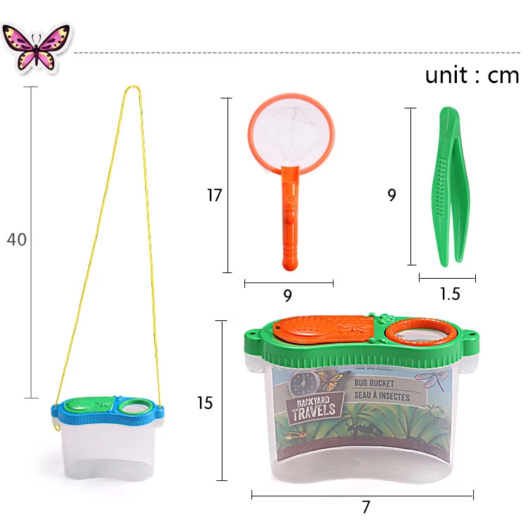 AlleTechPlus Critter Cage Magnifying Bug Reviewer Kid's Toy Nature Exploration Toys Insect Magnifier Backyard Explorer 12 Packs 