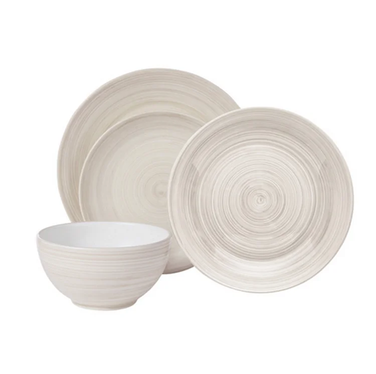 Personalized table food serving salad plate cheap  hotel porcelain dinner plates