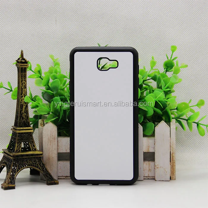 

Hot selling TPU+PC groove case sublimation 2D phone case for j7 2017, White black tranparent