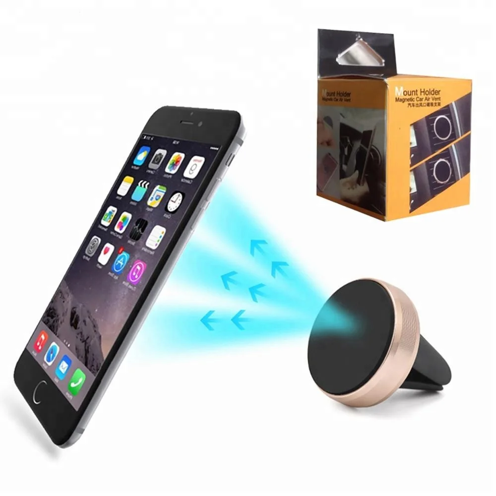 universal car mount air vent phone magnetic aluminium silicone holder