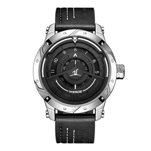 Stainless steel back water resistant ultra thin men wrist watch 2