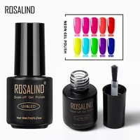 

Rosalind new arrival custom logo nail art neon color nails gel polish semi permanent uv gel polish for wholesale