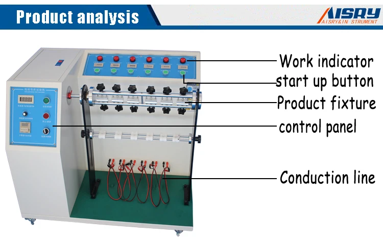 Easy Operation Power Plug and Cord Cable Bending Test Instrument