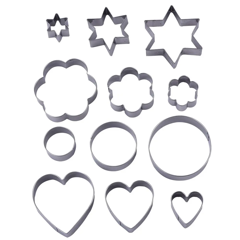 12 pieces. Cookie Cutter Set формочки. Поделки из формочки круга Аквапис. Stern Star Cutting. Cookie Cutter game.