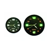 Glow in the dark led hour marker quartz analog wall clock