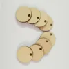1" wood name tag round Wood Tag Ornament Crafts 25*3mm