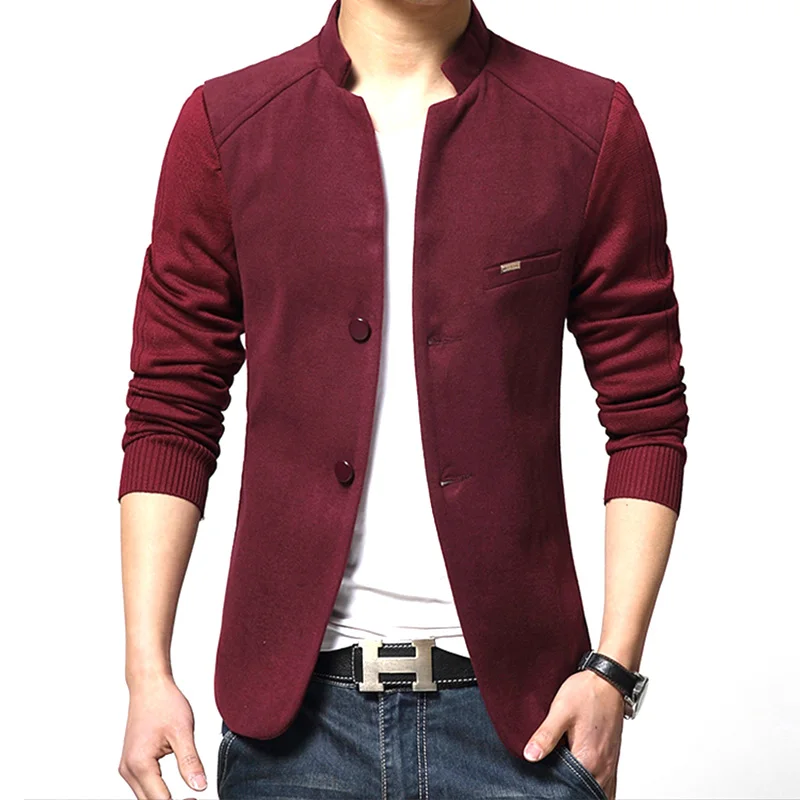 Compra mens chaqueta de color rojo online al por mayor de