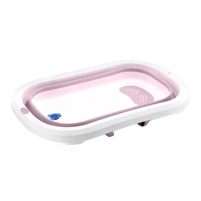 

Cheap baby bathtub Foldable Infant Bathtub Folding Baby Anti-Slip Bath Tub, Pink/blue