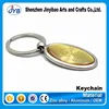 customized logo round shape metal keychain cheap cd plate logo keyring