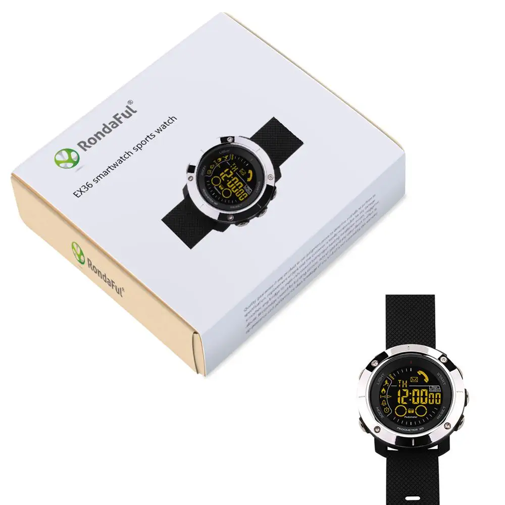 

Hot Sale EX36 Waterproof Charging-free Smart Watch Outdoor Sports Watch With Ultra Long Battery Life Support Mobile Phone