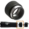 Black Extension Flashlight Tube Joint Adapter Flashlight Extender for Flashlight 18650 free DHL