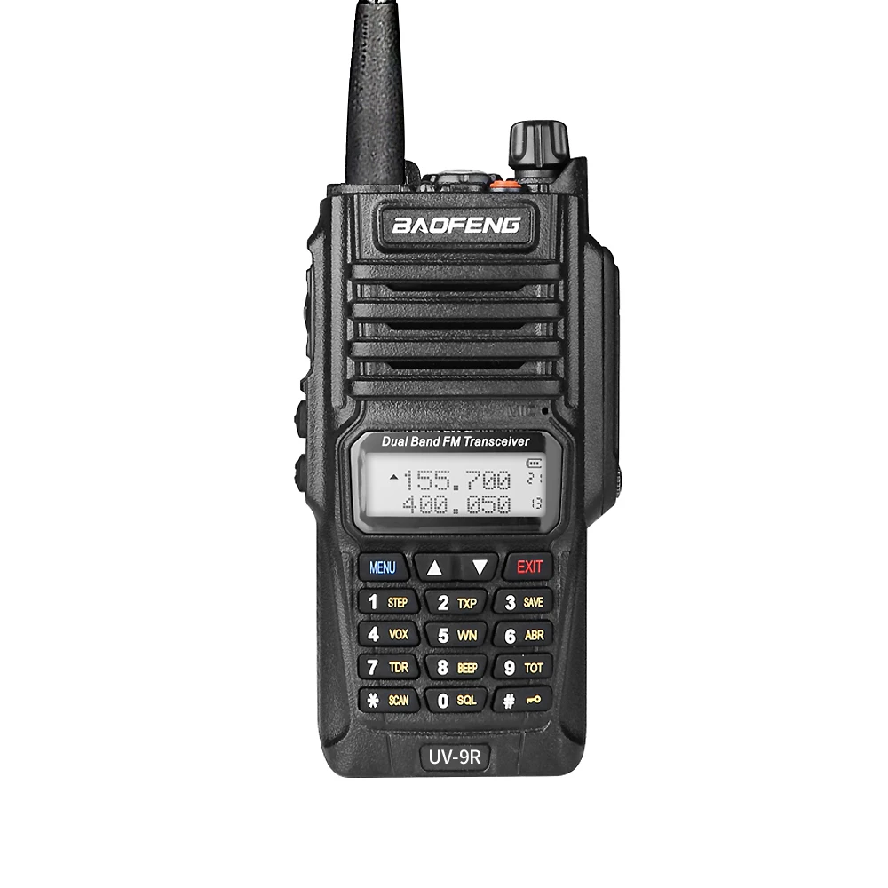 

Hot sale Handy Baofeng UV9R Long range walkie talkie 8w high power dual band portable two way radio handheld waterproof radio, Black