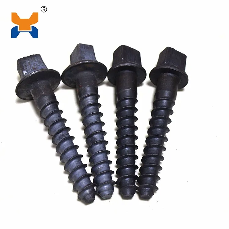 

Railroad screw for wooden / concrete sleeper