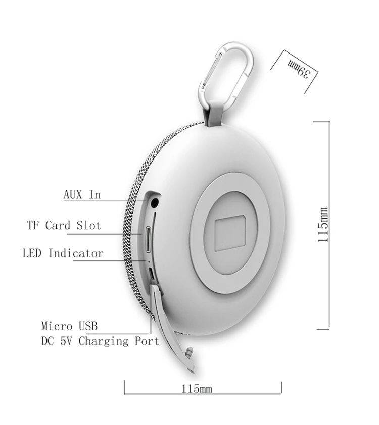 best Gift wholesale factory price bluetooths Speaker Waterproof Shower Speaker for pool party hiking camping - ANKUX.COM