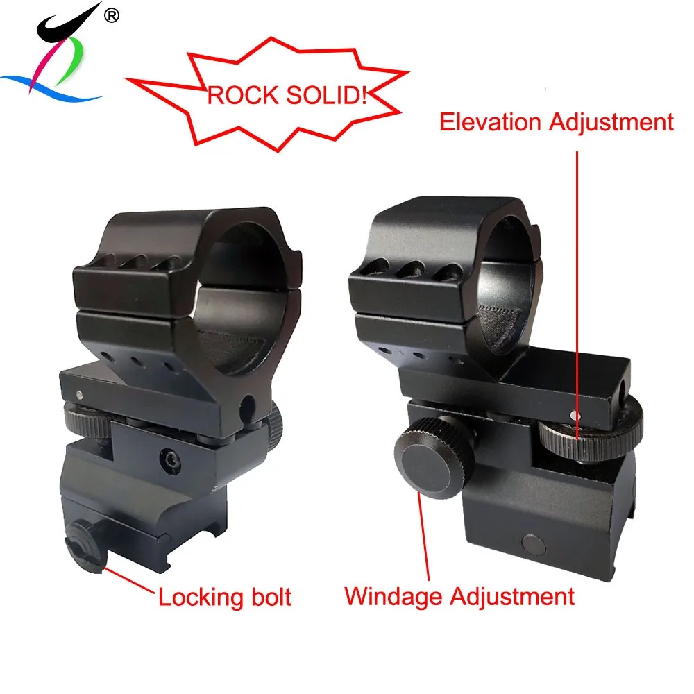 Second Generation Tactical Windage Elevation Adjustable Scope Mount For