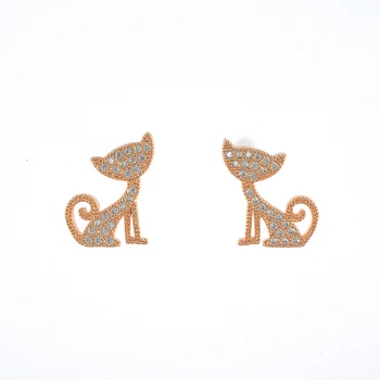 Suiui En Laiton Bijoux 18 K Plaque Or Mignon Chat Boucles D Oreilles Pour Les Femmes Buy Boucles D Oreilles Boucles D Oreilles Pour Femmes Boucle D Oreille En Or Product On Alibaba Com