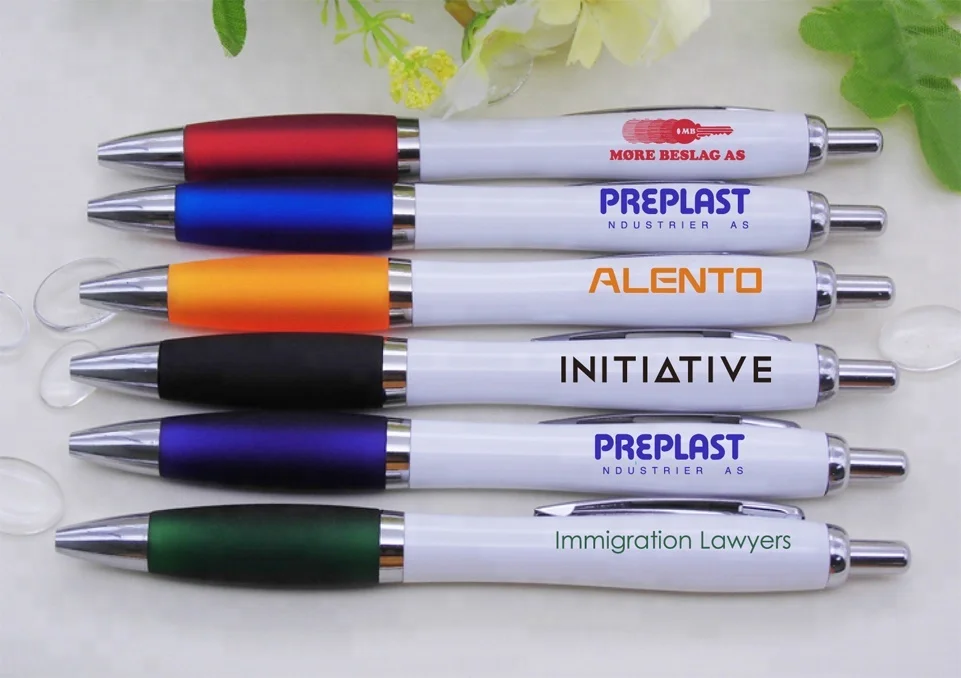 Promotional Plastic Pens With Custom Logo Customized Pen Ballpen Ball