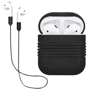 Silicone Carry Case Anti Lost Strap AirPods