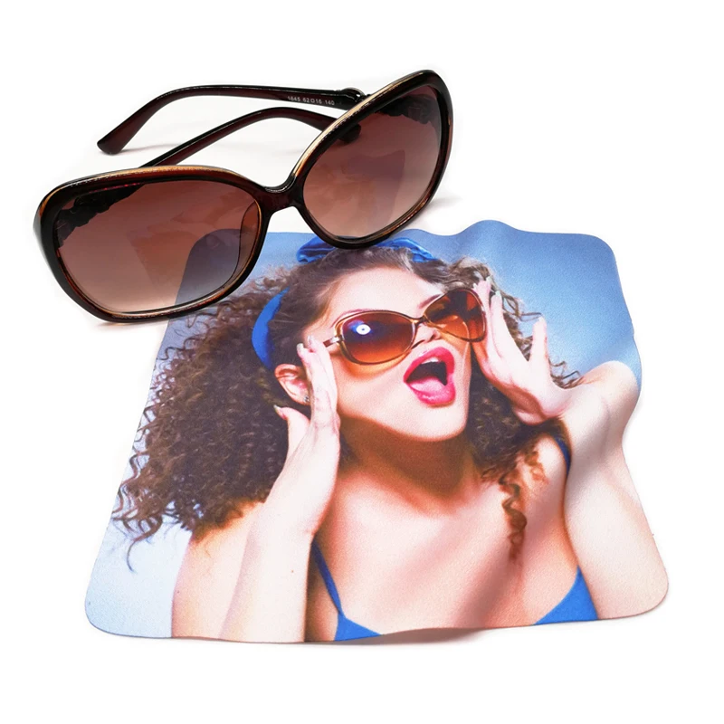 

Custom Heat Transfer Printed Microfiber Glasses Eyeglasses Sunglasses Cleaning Cloth, Customized color
