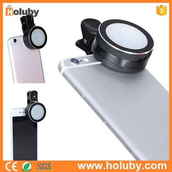 Wholesale PayPal Universal Led Fill-in Light Clip-On Portable Mini Pocket Spotlight Camera Video Light for Mobile Phone