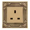 click light cover switch wall plate Home Hotel English standard 15A 3 outlets socket
