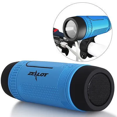 

LED Flashlight Power Bank BT 5 in 1 Speaker with FM radio Aux in TF card Zealot S1 Mini outdoor speaker