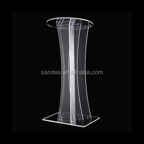 Free Standing Acrylic Dais Perspex Church Lectern Lucite School Pulpit Podium