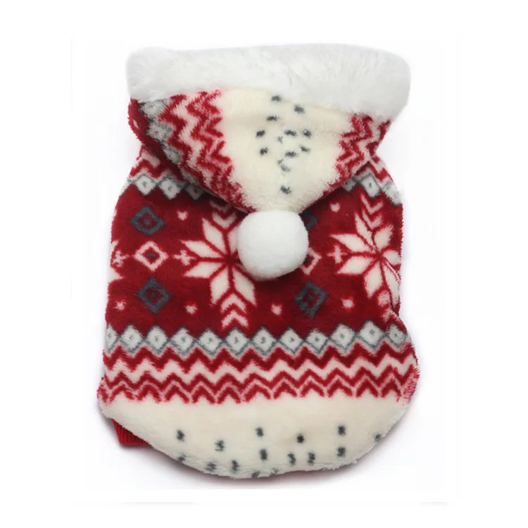

KD031 Soft double color snowflakes for autumn and winter dog clothes