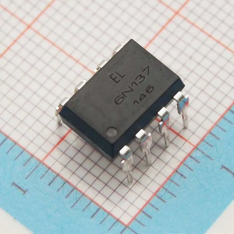 10 Stücke Ausgang El Transistor Optoisolatoren DIP-8 6N137 Neue Ic iq 