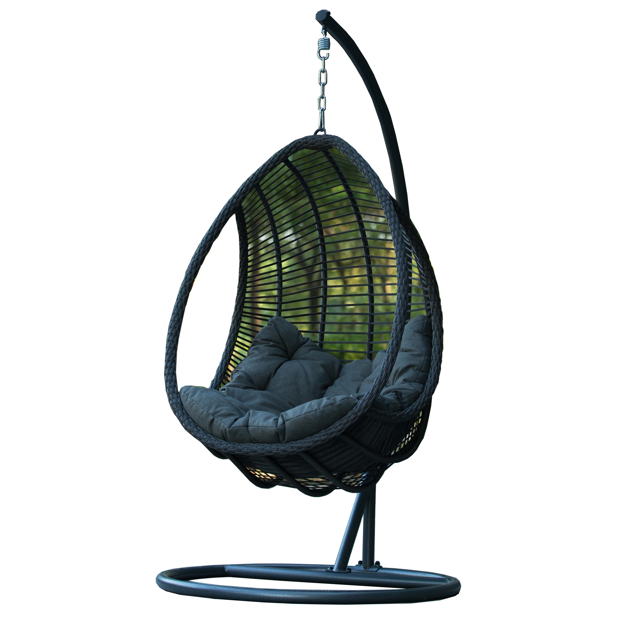 Rattan Patio Indoor Outdoor Wicker Hanging Swing Swing Chair