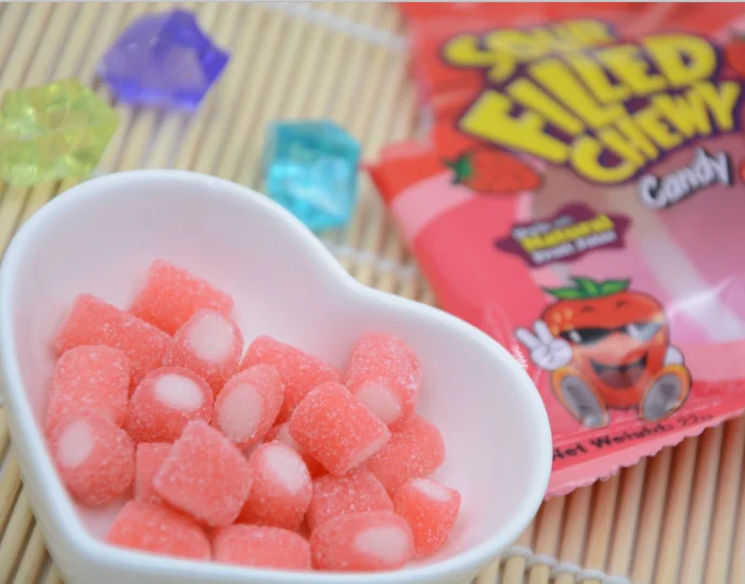 Delicious Cheap Sour Hard Filled Chewy Candy Gummy Candy Buy Fruit