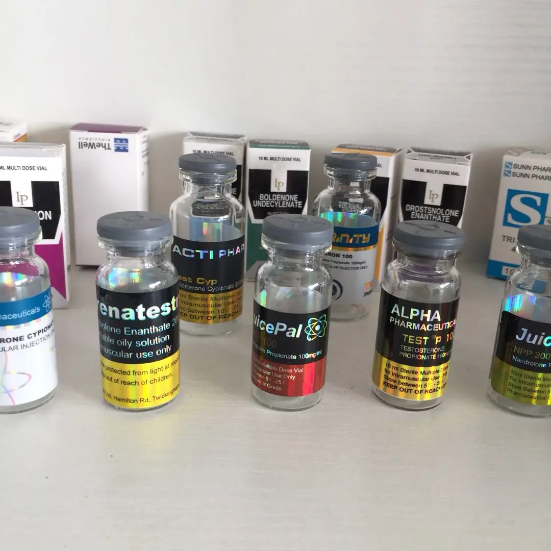 Hologram Effect Pharmaceutical Steroid Bottle Labels For 10ml
