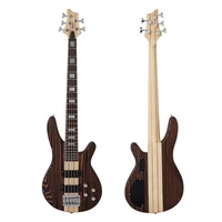 

Wholesale Price Solid Zebrawood 5 String Electrical Bass Guitar for sale