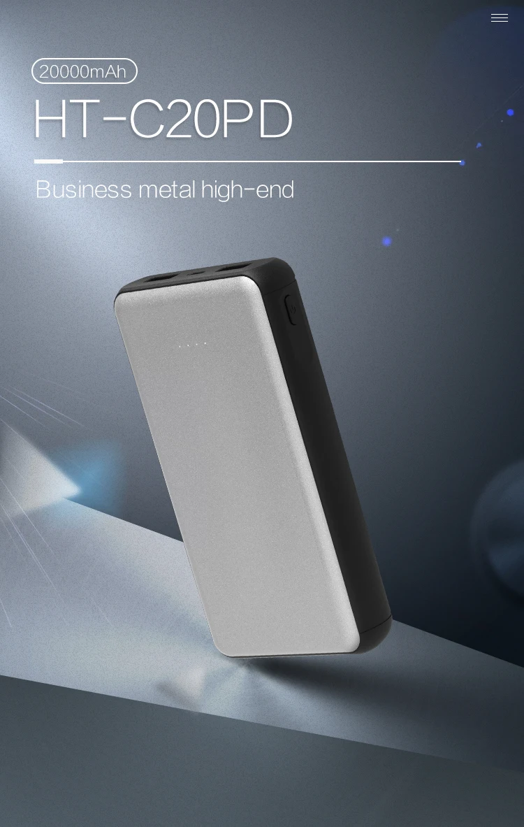 Dongguan RoHS power banks 3A output quick charge QC 3.0 power bank 20000 mAh portable charger - ANKUX.COM