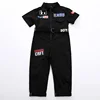 Unisex Tide Jazz Dance Costume Boy Street Hip Hop Dance Jumpsuit Children Section Zipper Tooling Jumpsuit Child Female DL2592