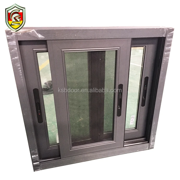 European modern residential thermal break sliding window inside glass or outside glass window grills design for sale