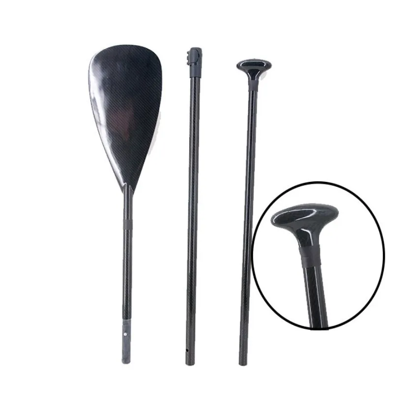 

SUP075 adjustable portable 3 piece carbon sup paddle carbon fiber paddle for surfing