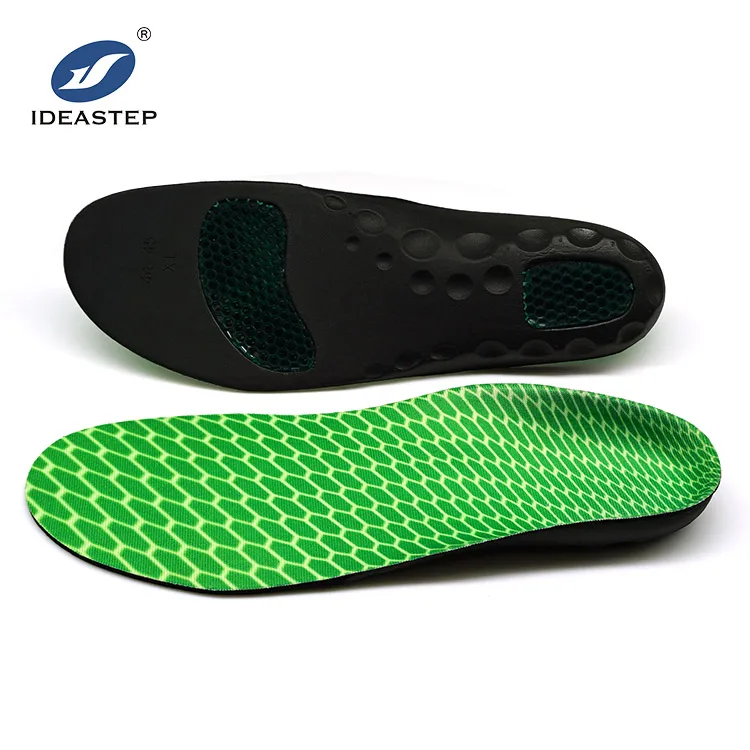 

IDEASTEP $1000 coupon free giving stability molded eva foam anti slip sport cushioning insoles for sneaker, Green