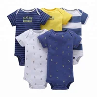 

Short sleeve babies clothes packs baby clothes romper 5 pack baby romper