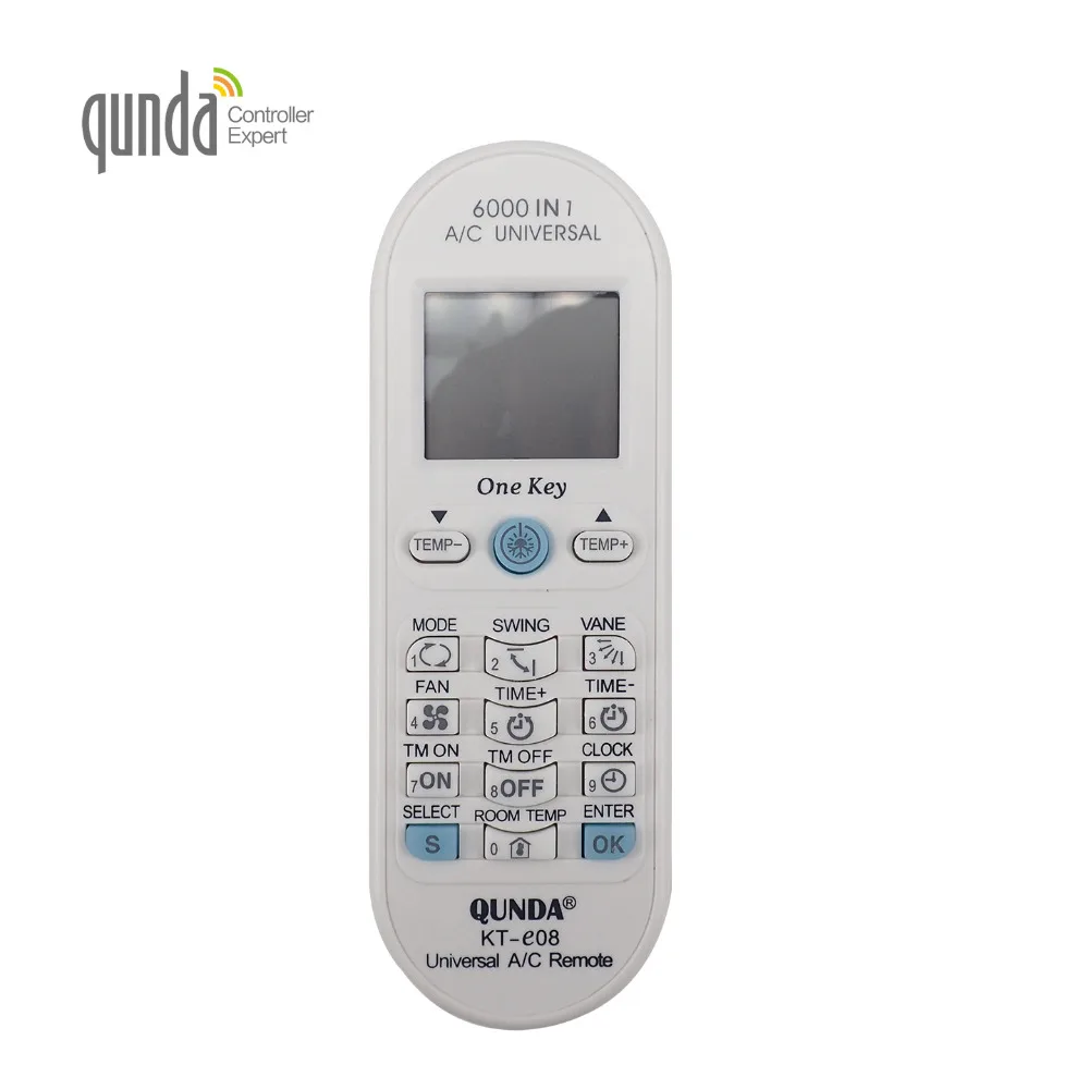 

KT-E08 QUNDA UNIVERSAL AIR CONDITIONER REMOTE CONTROL, White