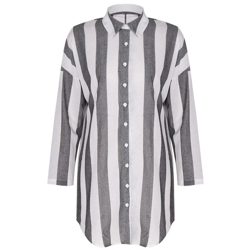 In Reasonable My Stylish 2016 Hot Sale 1pcs Womens Long Sleeve Round Neck Checked Loose Shirt Blouse Tops Good-looking Oct 31 Superior Quality