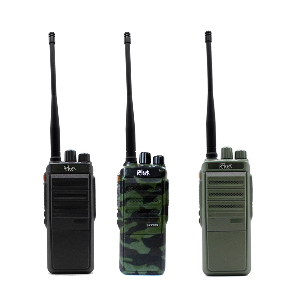 

SYY039 High power 10W Dual Band Two Way Radio VHF UHF Walkie Talkie with Big Capacity and battery save, Black