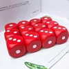 Board Game Playing Round Wood Dice 6 sided gambling small dice drink game red wooden dice