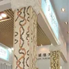 MCS207 Interior Decorative Columns Multicolor Travertine Wave Pattern Mosaic