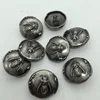 Fancy Carving high-quality 18mm fashion metal sewing shank buttons for women