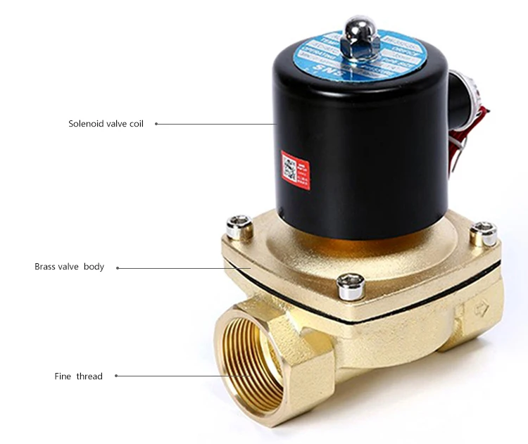 Sns 2w40040 Brass Solenoid Valve Water 24v Dc Buy Solenoid Valve 24v