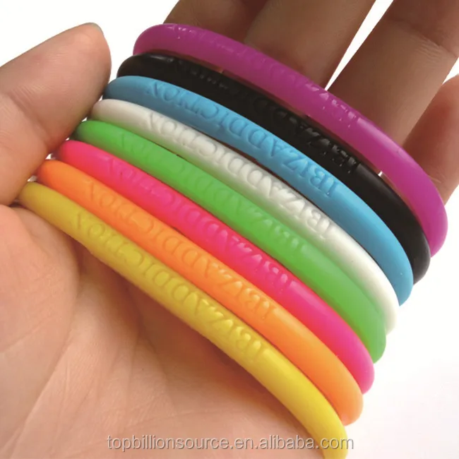Silicone Bracelets Fundraising Wristbands With Personalized Message And